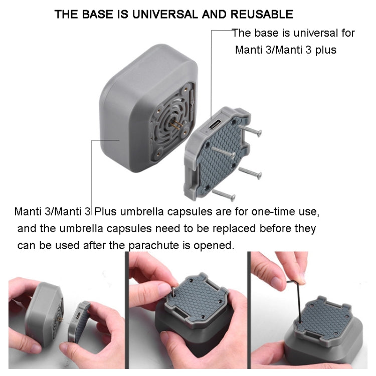 Parachute for DJI Mavic Air 2 / 2S / Mavic 3 Improve Safety, Manti 3, Manti 3 Plus, Manti 3 Replacement Umbrella Cabin, Manti 3 Plus Replacement Umbrella Cabin Parachute for DJI Mavic Air 2 / 2S / Mavic 3 Improve Safety, Manti 3, Manti 3 Plus, Manti 3 Replacement Umbrella Cabin, Manti 3 Plus Replacement Umbrella Cabin